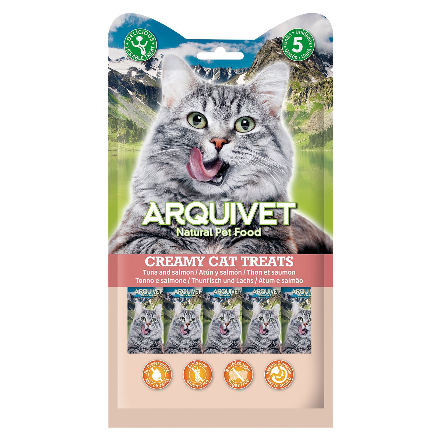 Snack Líquido de Atún y Salmón para Gatos - Arquivet
