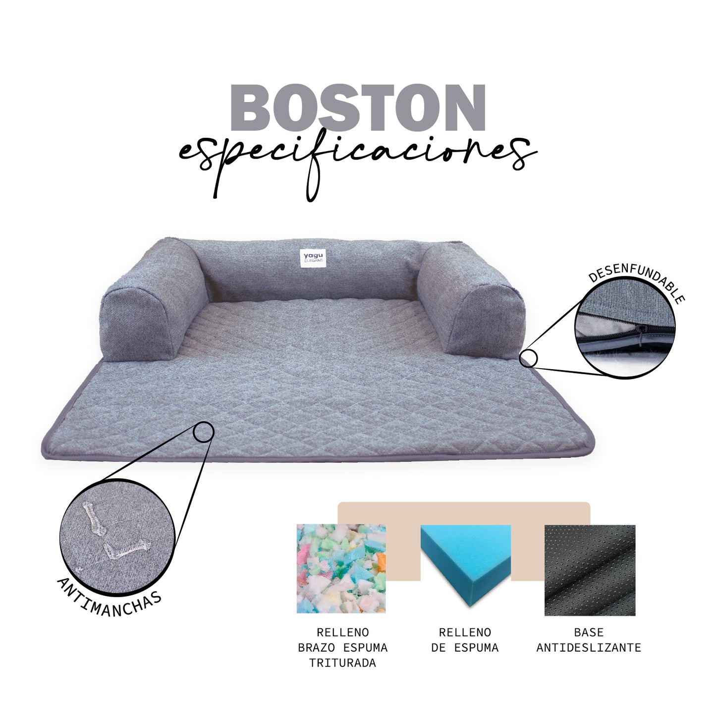 Colchón/Manta para Sofá - Boston - Yagu