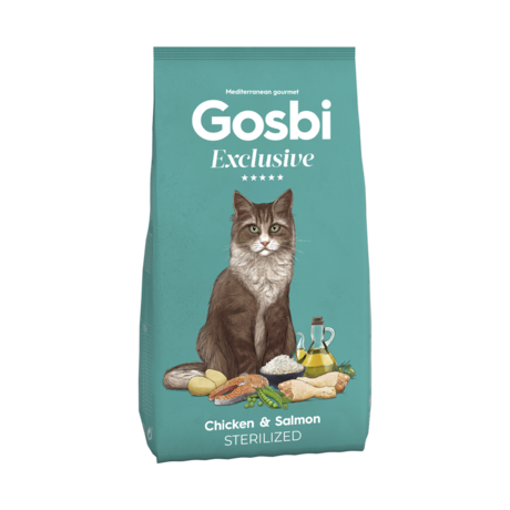 Pienso de Pollo y Salmón para Gatos Esterilizados - Gosbi (DISPONIBLE EN TIENDA FÍSICA)