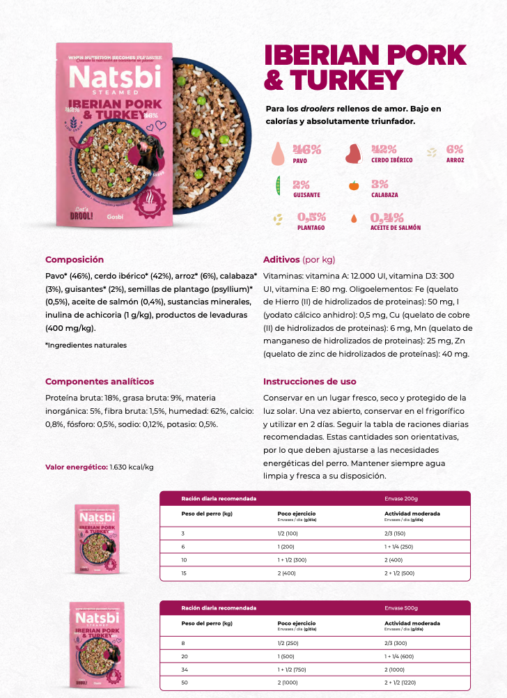 Natsbi para Perros - Cerdo (DISPONIBLE EN TIENDA FÍSICA)
