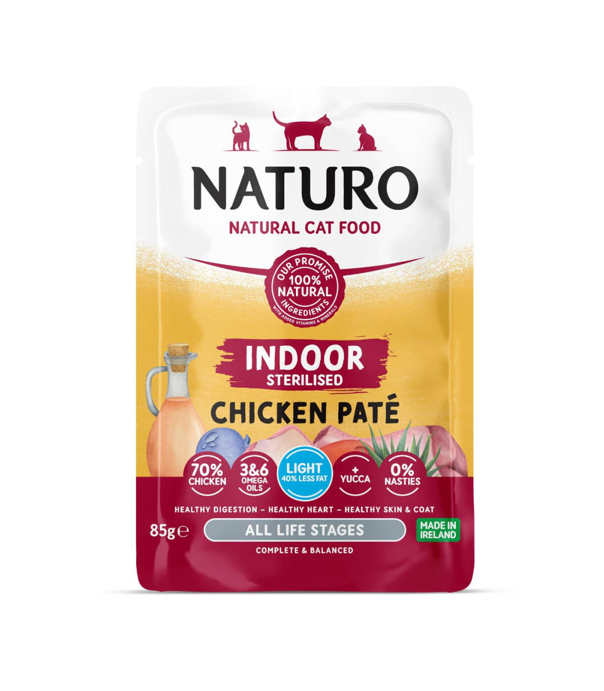 Paté de Pollo para gatos Esterilizados - Naturo