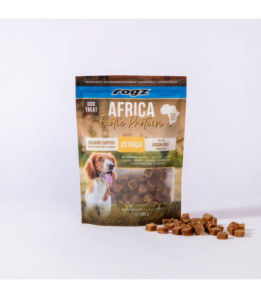 Premios con Avestruz - Calmante - Rogz Africa