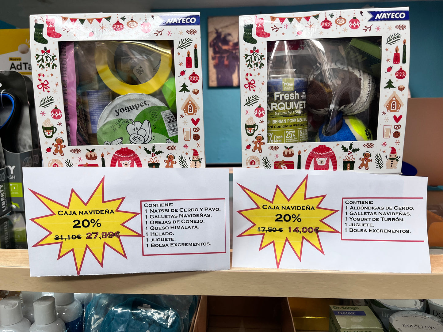 Cajas Navideñas para Perros