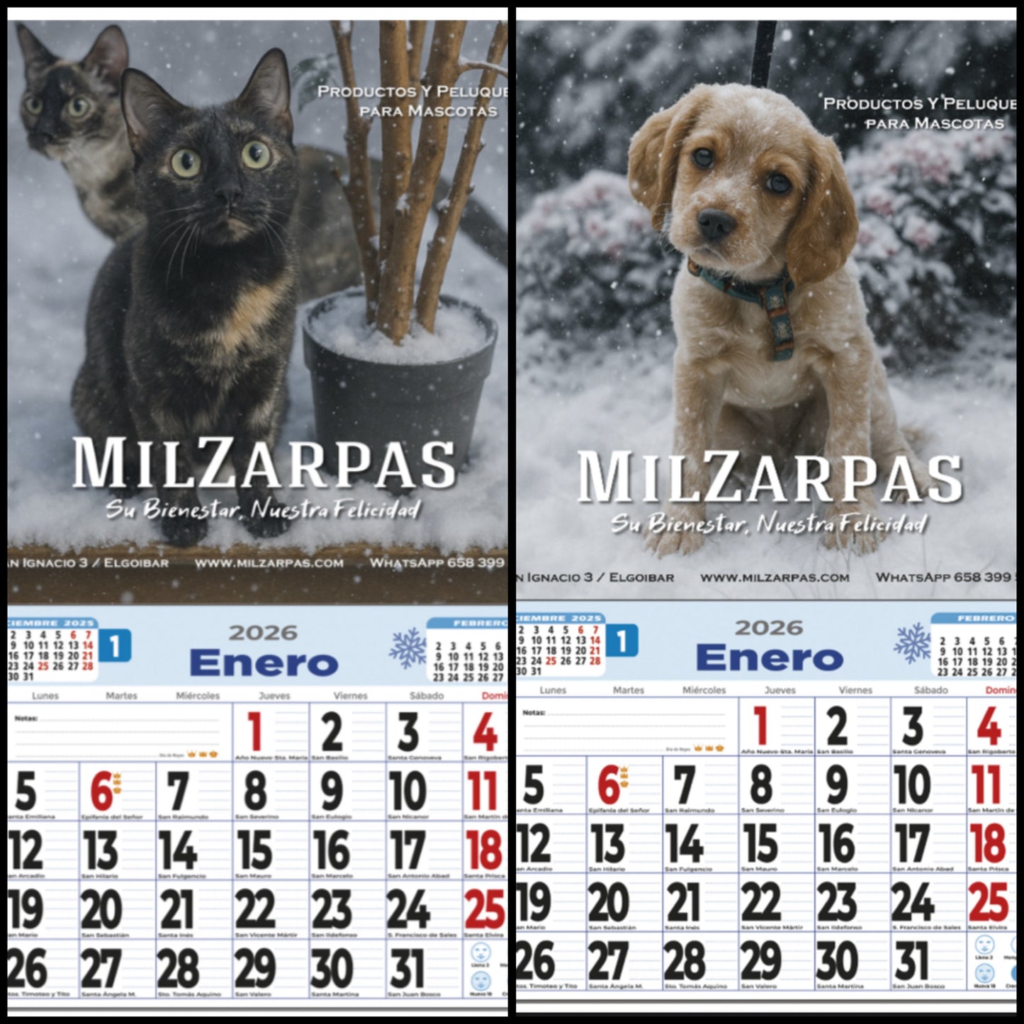 Calendarios 2026