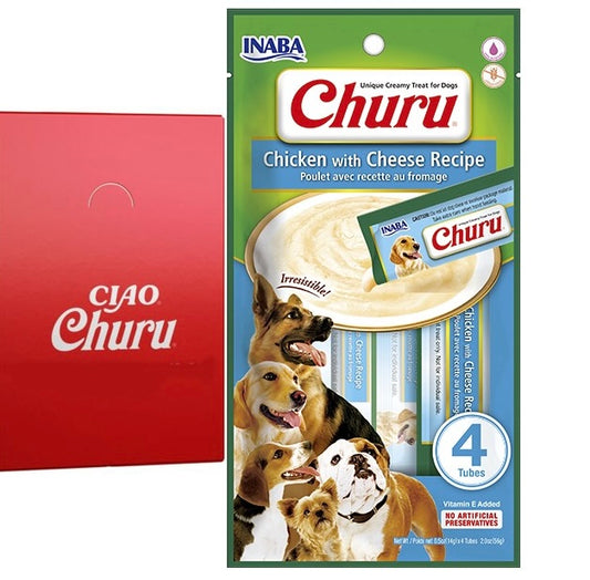 Churu de Pollo y Queso para Perros - Inaba
