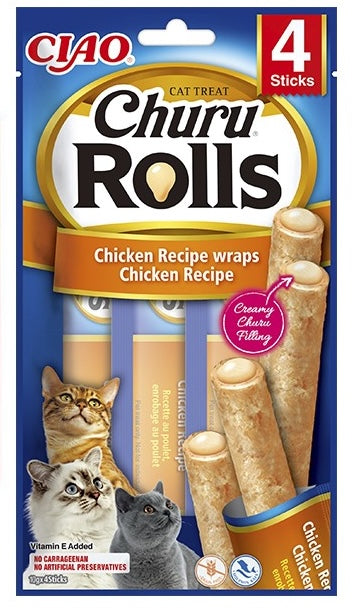Churu Rolls de Pollo para Gatos - Ciao