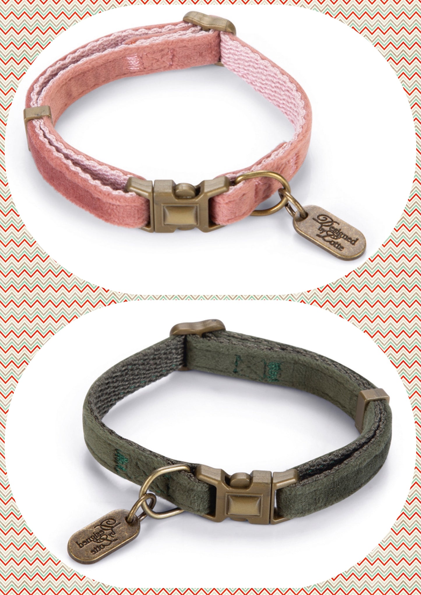 Collar Terciopelo para Gatos - DesignedByLotte