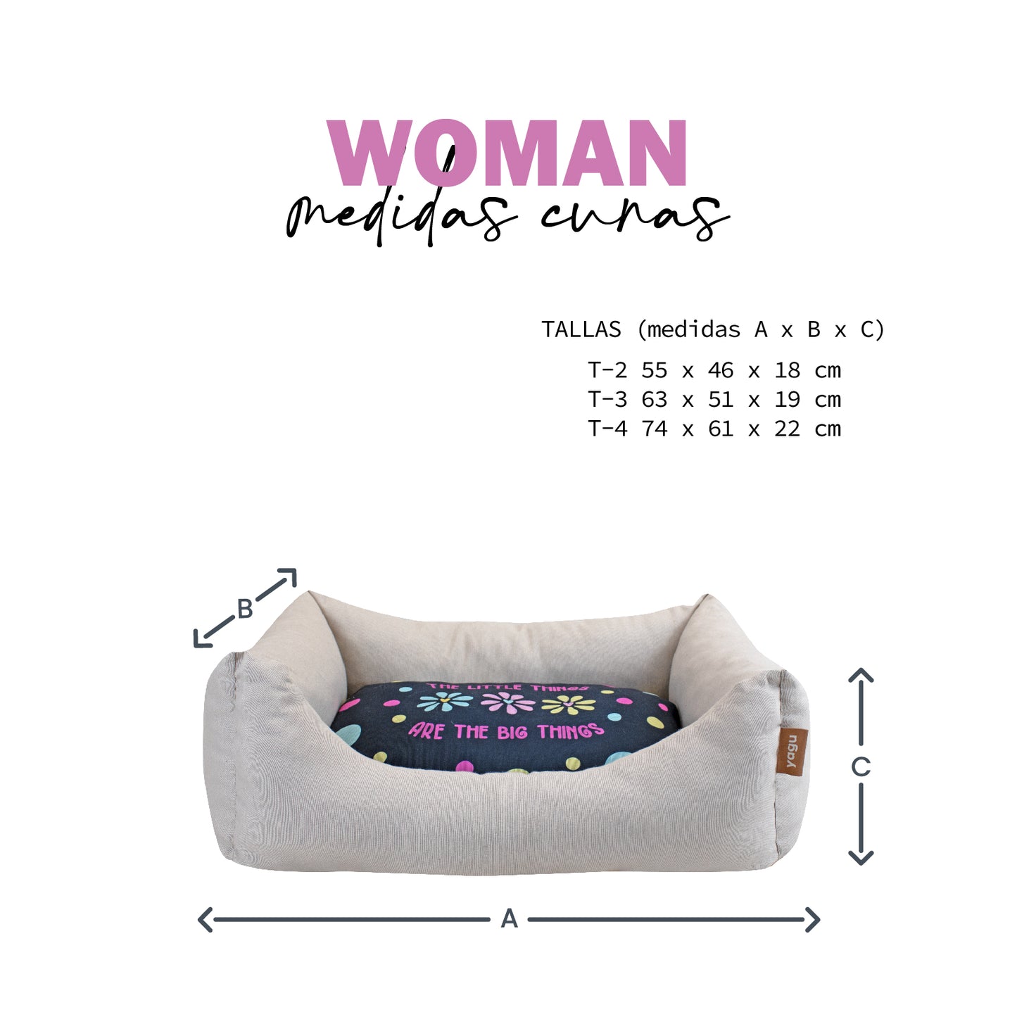 Cama/Cuna para Perros - Woman - INCLIVA