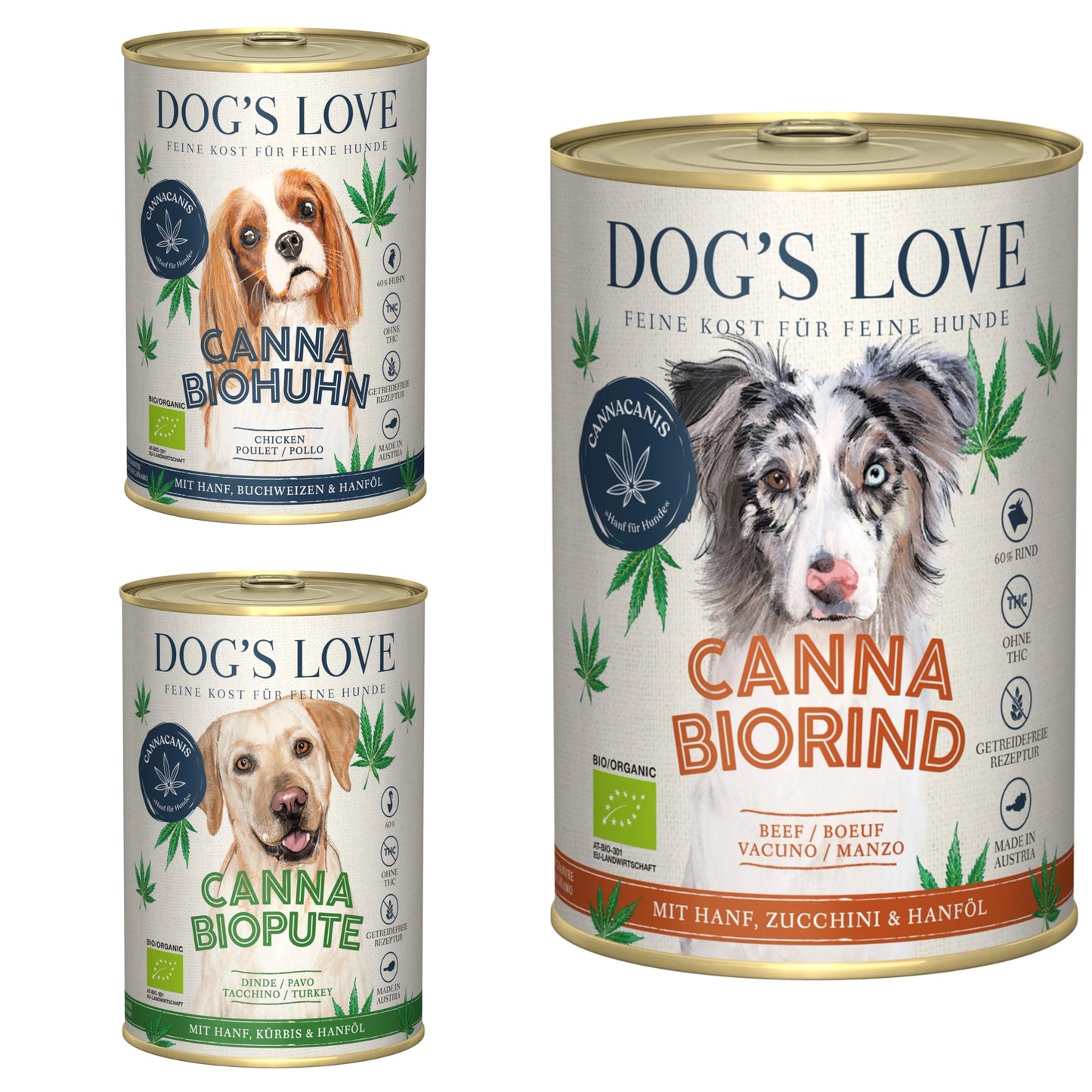 Latas con Cáñamo para Perros - LIQUIDACIÓN