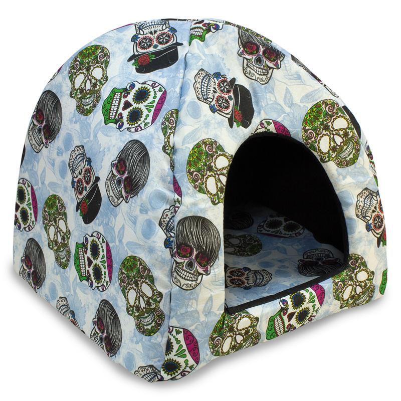 Igloo para Gatos y Perros pequeños - Calaveras