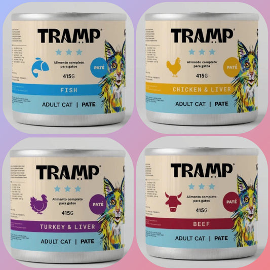 Latas para Gatos 415 gr. - Tramp ¡OFERTA 6+2 GRATIS! (DEL 4 AL 30 DE NOVIEMBRE)