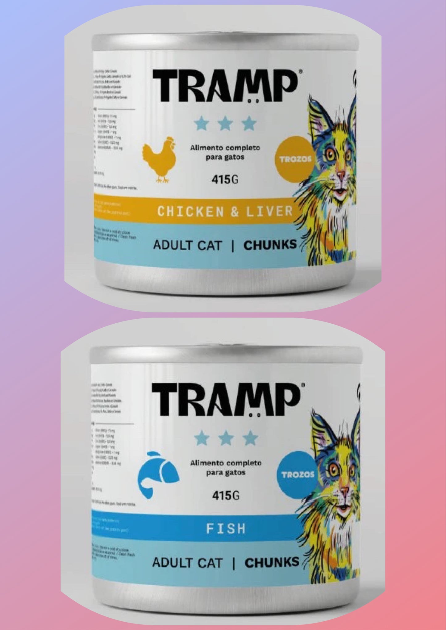 Latas para Gatos 415 gr. - Tramp ¡OFERTA 6+2 GRATIS! (DEL 4 AL 30 DE NOVIEMBRE)