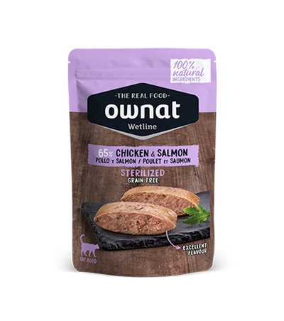 Wetline Pollo y Salmón Gatos Esterilizados - Ownat