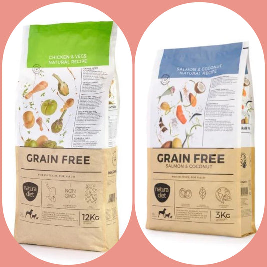 Piensos GRAIN FREE para Perros - NaturaDiet