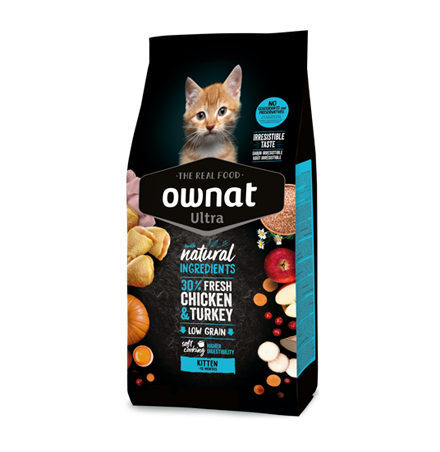 Alimento de Pollo Gatos Cachorro - Ultra - Ownat