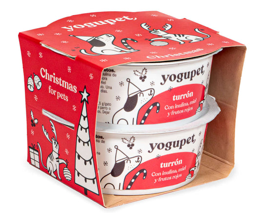 Yogur navideño para Perros y Gatos - Turrón - Yogupet