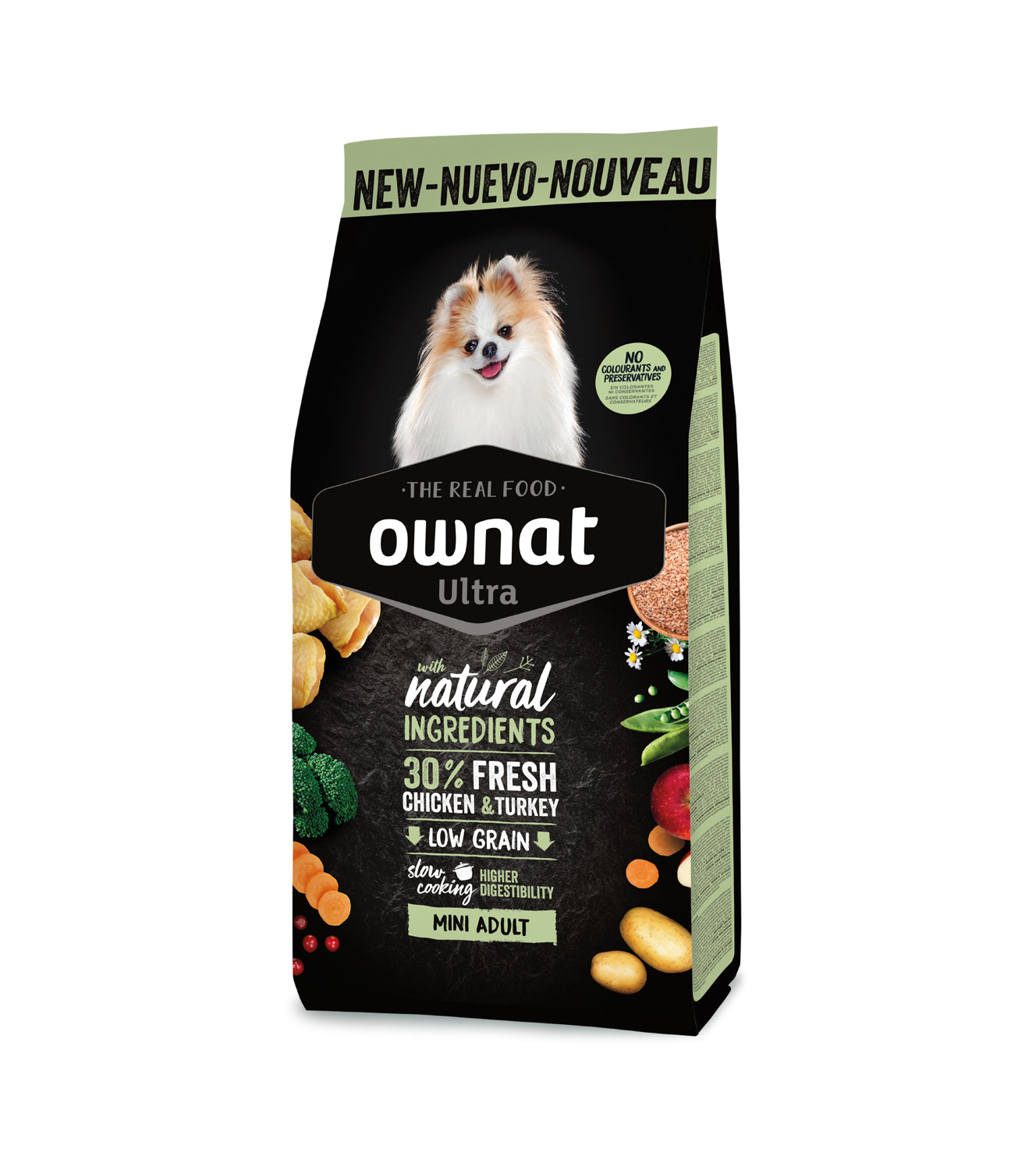 Alimento de Pollo y Pavo para Perros Mini  - Ownat - Ultra