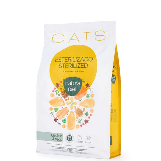 Pienso para Gatos esterilizados - Pollo - NaturaDiet